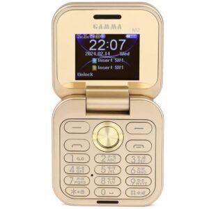 Gamma M2 X Flip Dual Sim Keypad Mobile Phone with Long Battery
