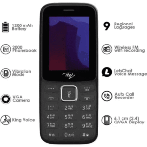 itel it5029 Mobile Phone Featured 2.4-inch Display